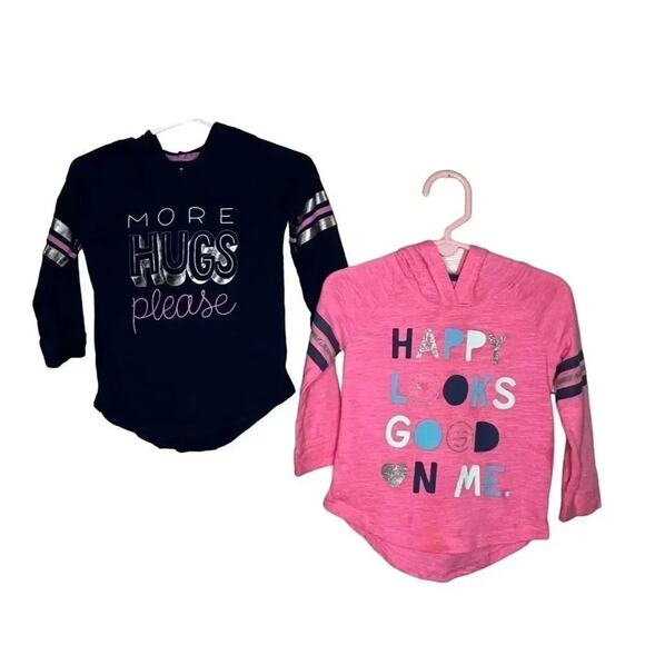 OshKosh B’gosh long sleeve hoodies toddler girls' Size 12-18 months - Picture 1 of 5